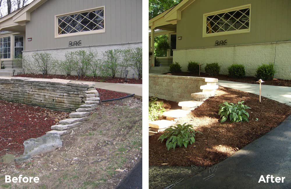 Retaining Wall Pictures Before And After – Wall Design Ideas