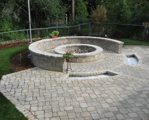 Built-in Outdoor Fire Pit New Berlin, WI