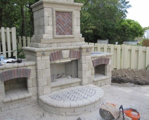 Built-in Outdoor Fireplace Menomonee Falls, WI