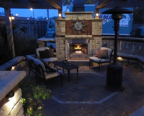 Custom Brick Fireplace Shorewood, WI