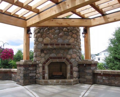 Outdoor Custom Fireplace Franklin, WI