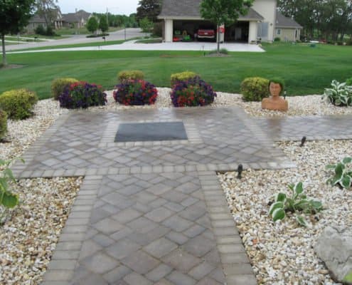 front paver sidewalk