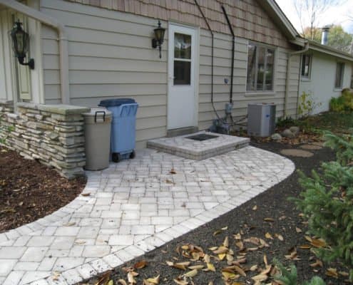 side paver walkway