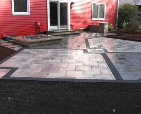 Grey Paver Patio