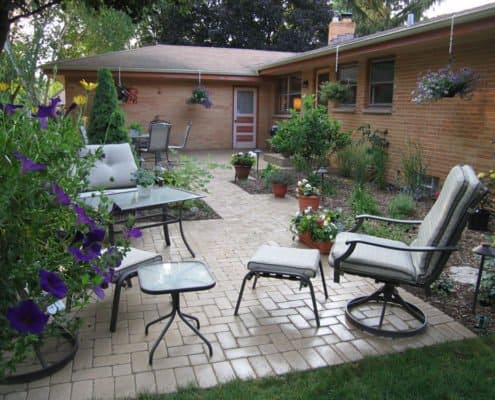 back yard patio