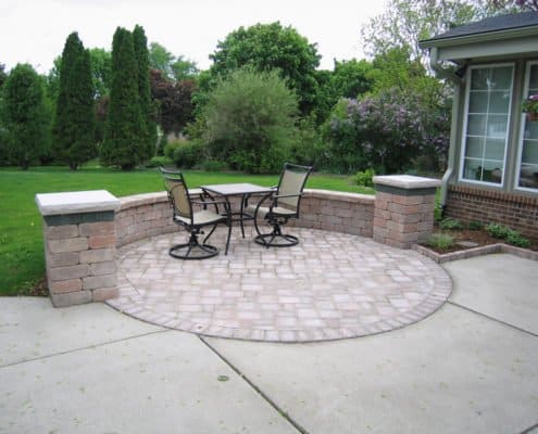 custom circular patio