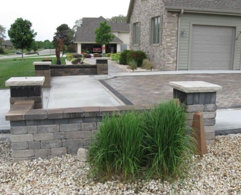 decorative paver driveway