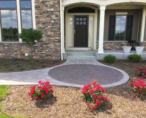 Custom Stone Front Entrance