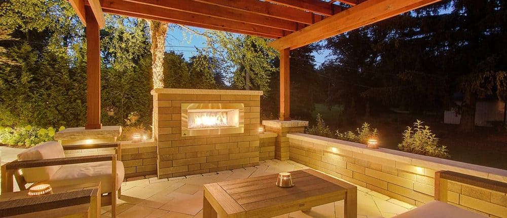 Night Patio With Lighting