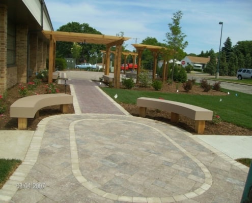 Custom Paver Walkway and Patio