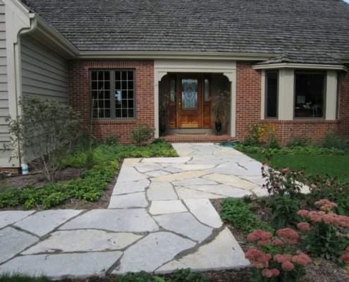 Custom Paver Front Walkway