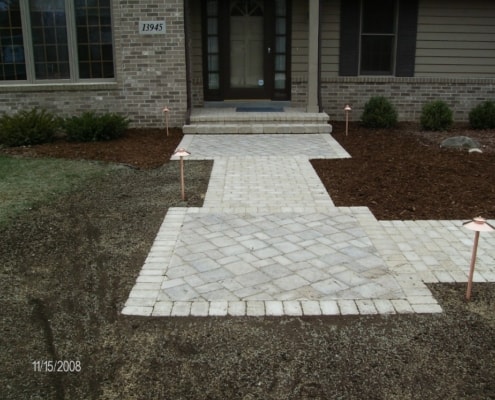 Custom Paver Front Walkway